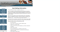 Desktop Screenshot of goal-setting-help.com