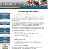 Tablet Screenshot of goal-setting-help.com